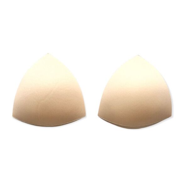 🔃Tan Triangle Bra Padding Foam Inserts - Picture 2 of 4